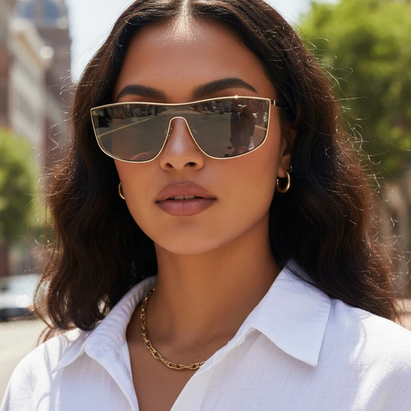 Metal Frame One-piece Sunglass - огляд і ціна Metal Photo Panel