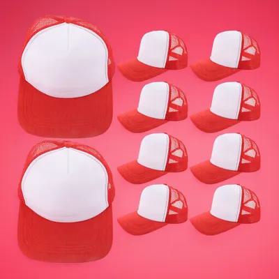 10Pcs Blank Baseball Caps Mesh - огляд і ціна Hat Sublimation Blank